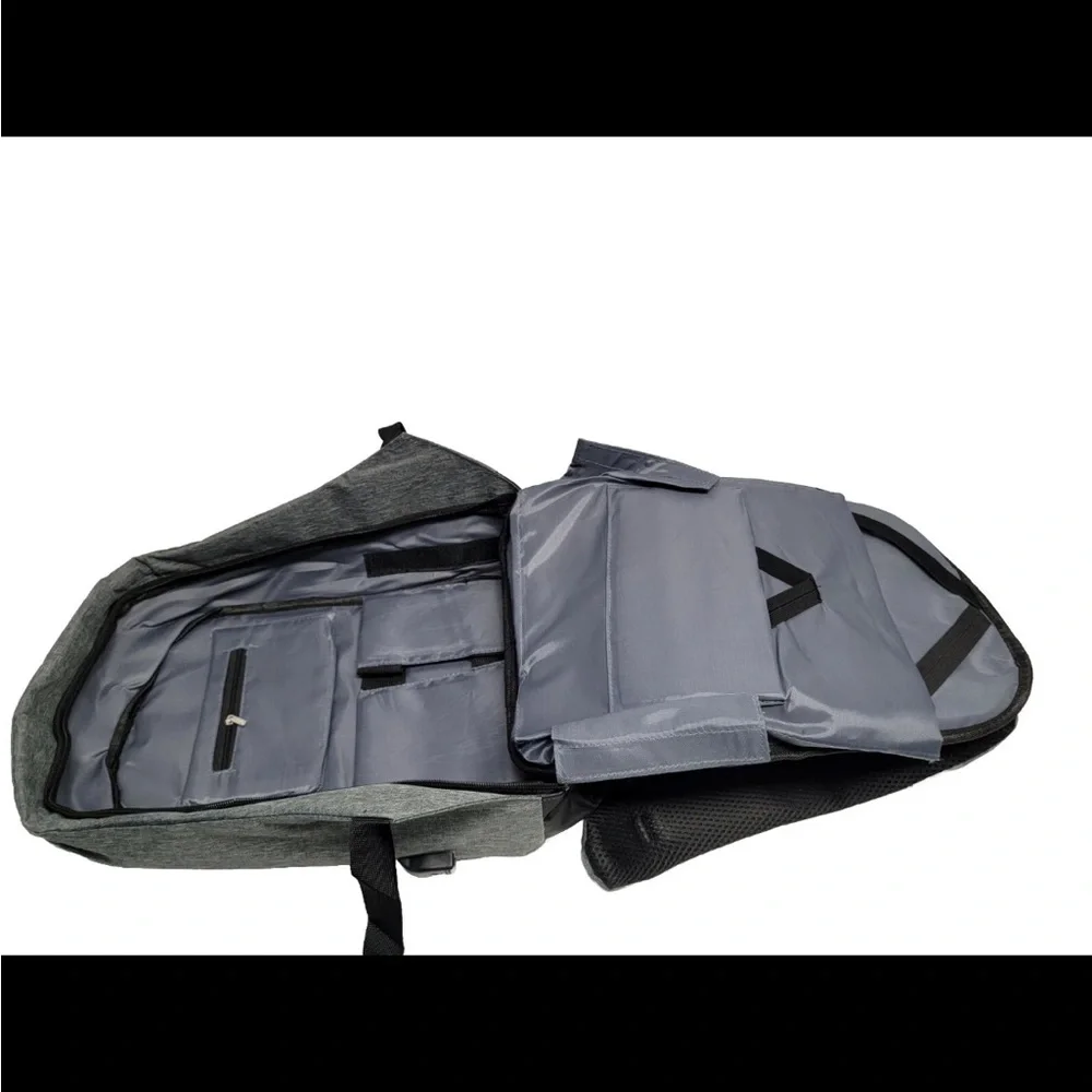 Anti Theft Multifunction UniSex Backpack USB Charging Laptop Rucksacks 17 X 12